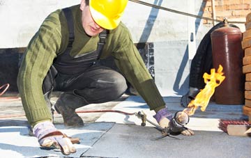 Ashbocking flat roof construction